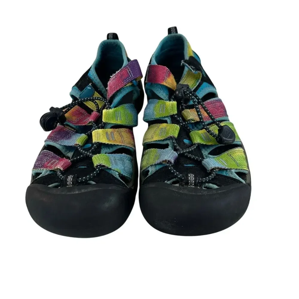 Keen kids rainbow waterproof sandals Size 3 Preowned